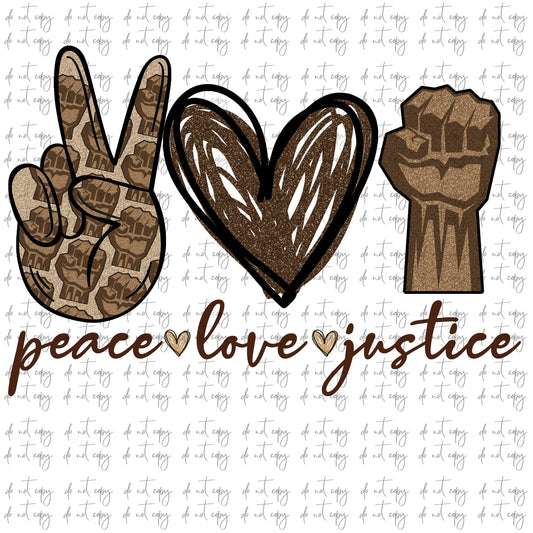 Peace love Justice Black Lives Matter Sublimation Png Digital Download, Peace Love Justice BLM, Peace love Justice PNG, Peace love Justice