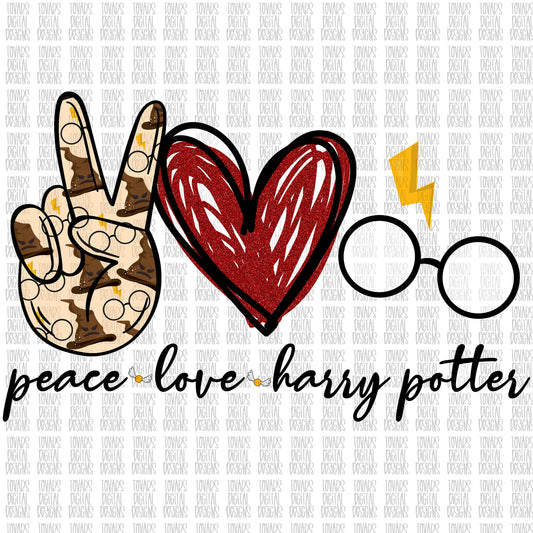 Peace love Design Wizard Sublimation Digital Download, Movie Png File, Peace love Design Wizard print, Sublimation digital download