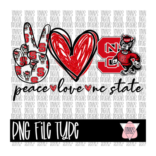Peace love Design Sublimation Png Digital Download, Peace love  Png, Peace Love Peace love png file, red college
