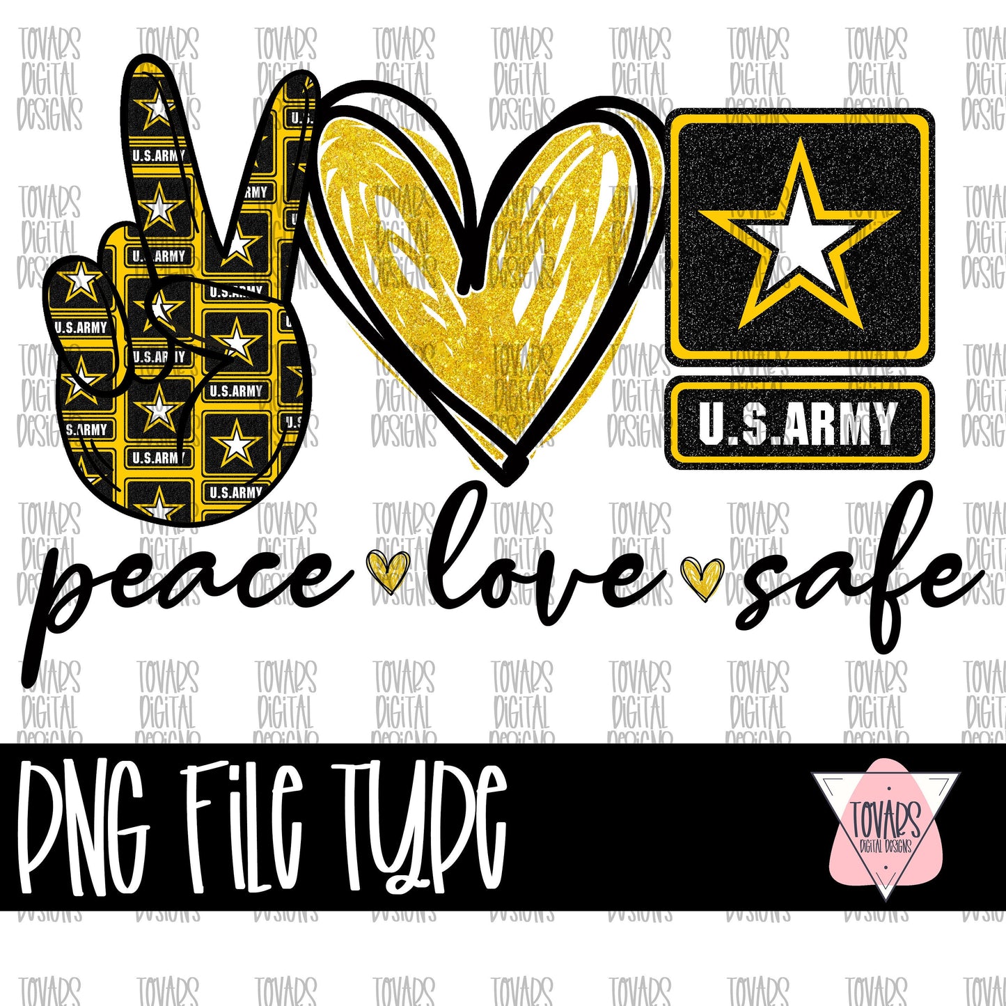 Peace love Safe  ARMY Sublimation download, Military Sublimation png file, Peace love Safe Digital file, sublimation png, Military Design Digital