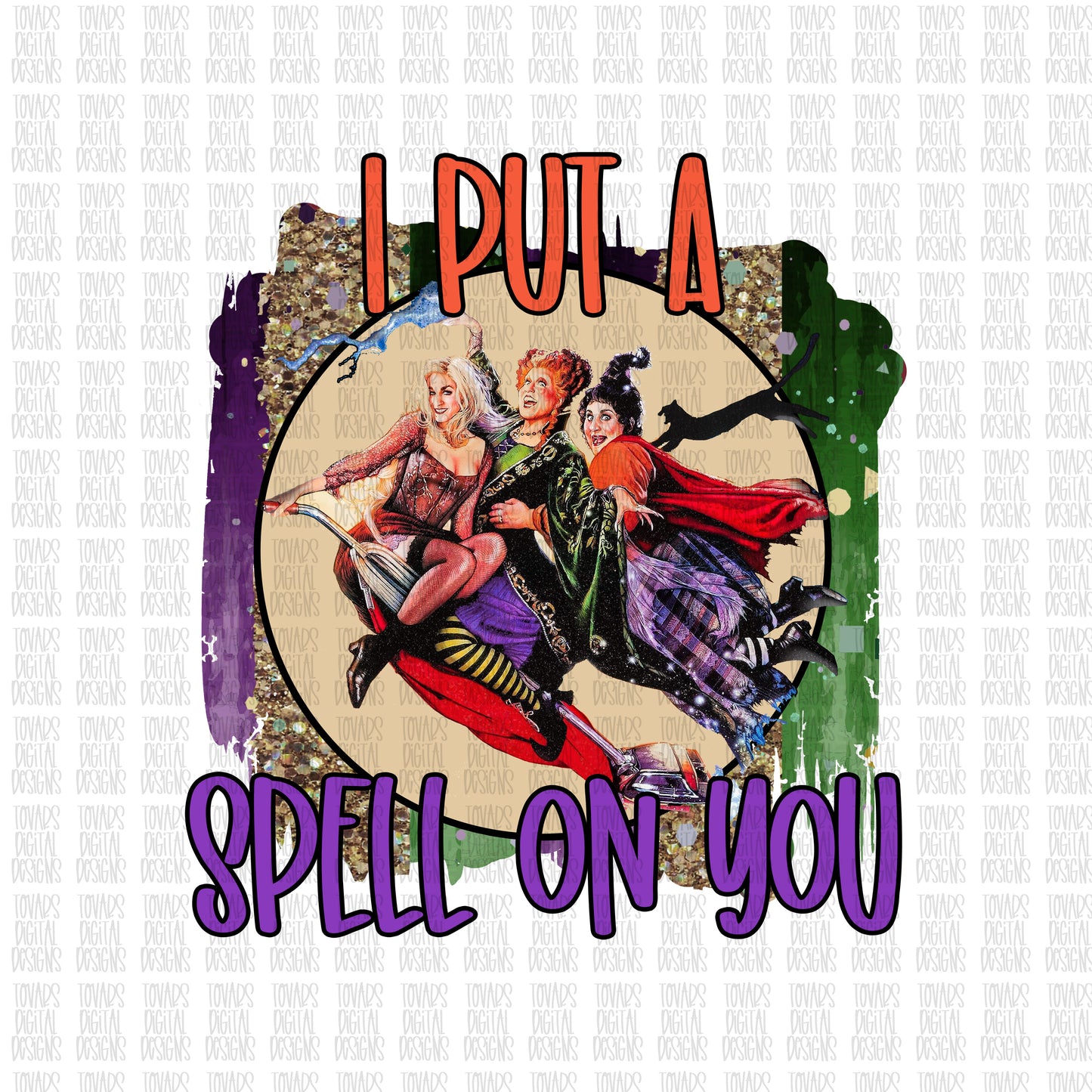 I put a spell on you hocus pocus png sublimation digital download