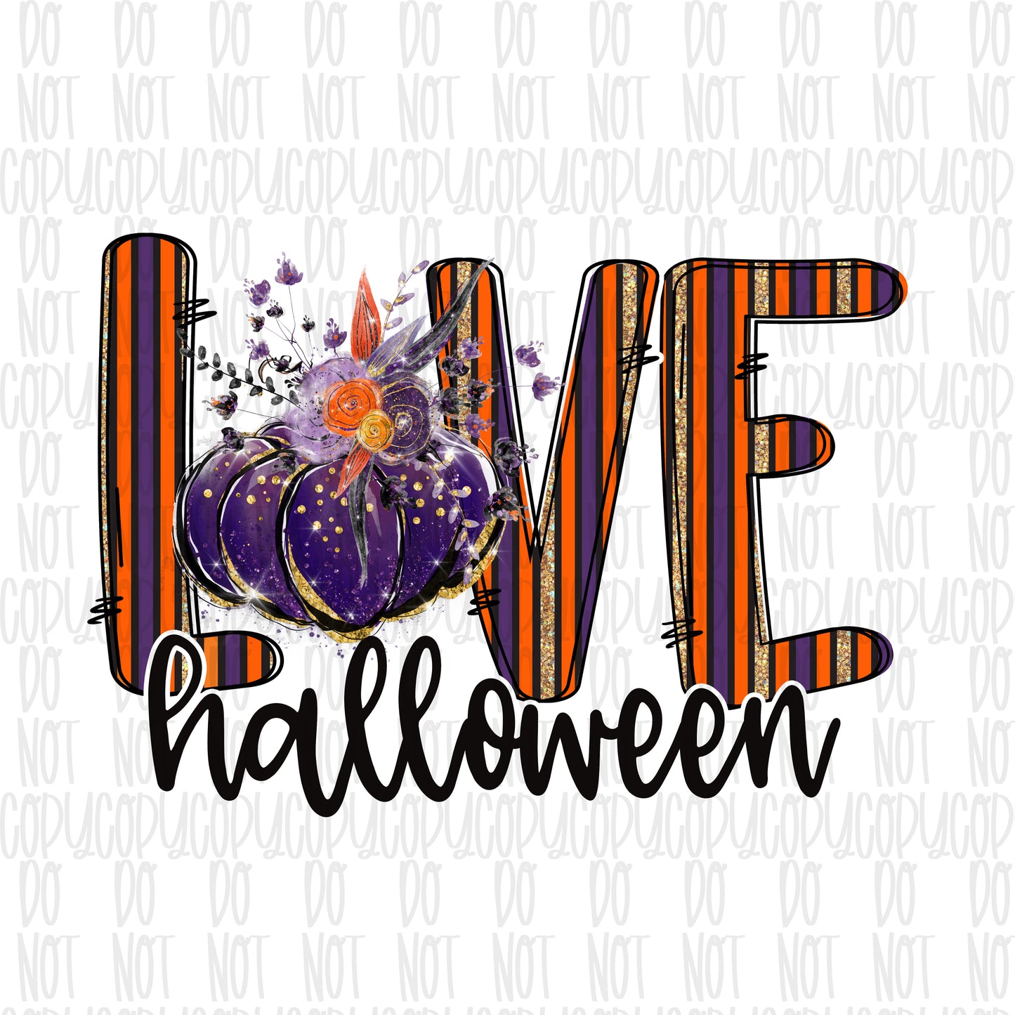 Love Halloween, Sublimation design, halloween pumpkin sublimation, dtg printing, halloween sublimation, pumpkin sublimation, pumpkin design