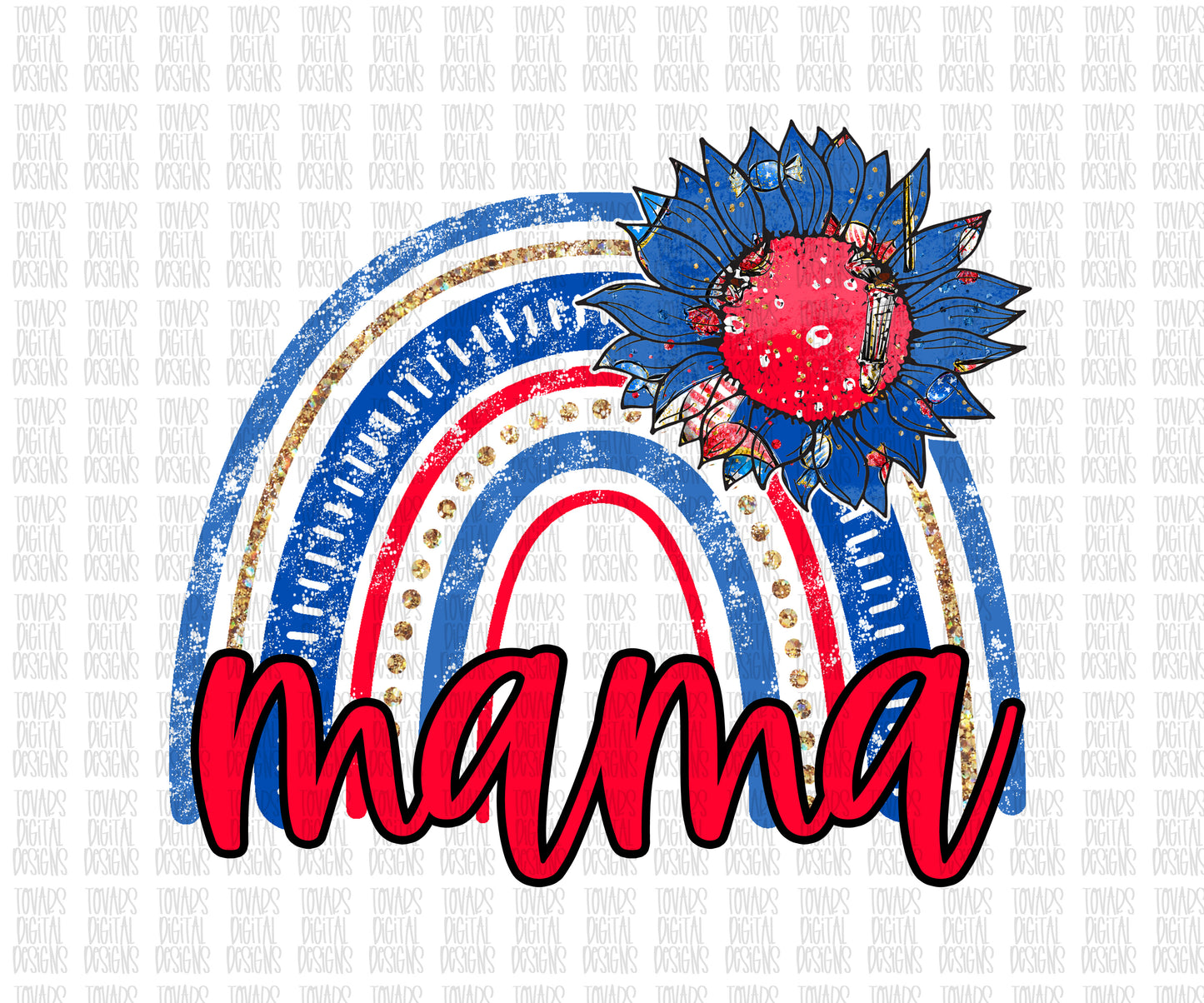 Mama Rainbow 4th of july Sunflower Sublimation png, fourth of July Png , patriotic USA God bless the usa png, Patriotic print