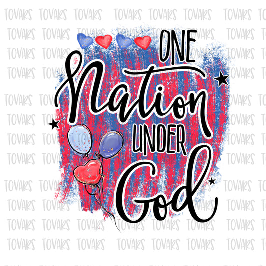 One Nation under God Sublimation Download, fourth of July Png File, one nation under God, Freedom Patriotic Sublimation download