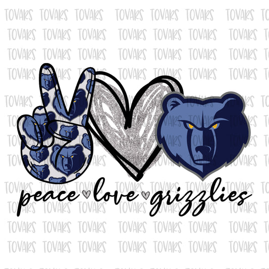 PEACE LOVE GRIZZLIES