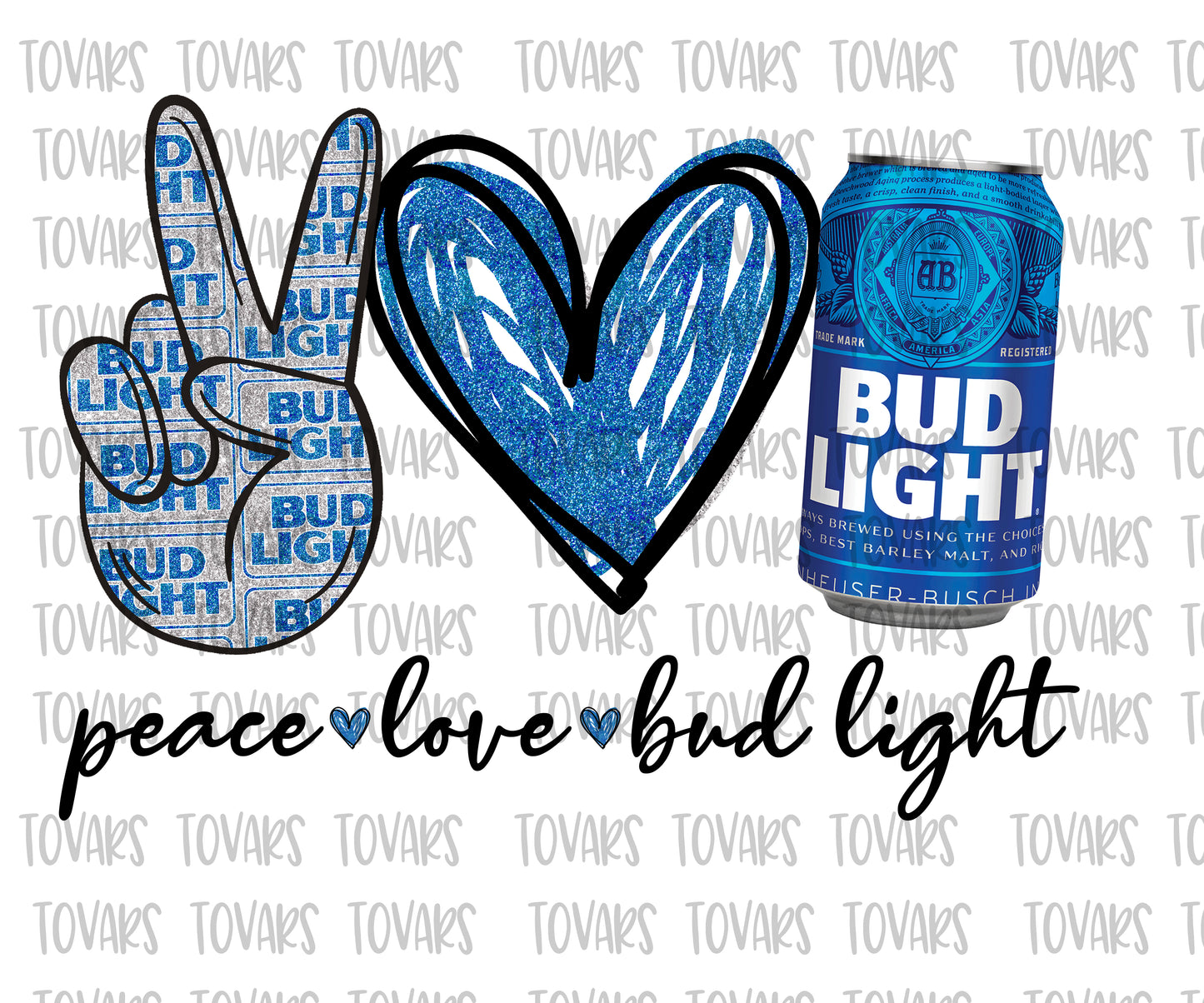 peace love bud light beer png file
