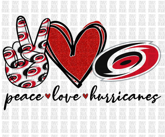 Peace love carolina hurricanes hockey NHL Design Sublimation Png Digital Download, Peace love hurricanes Png, Peace Love Peace love png file, Hurricanes north carolina
