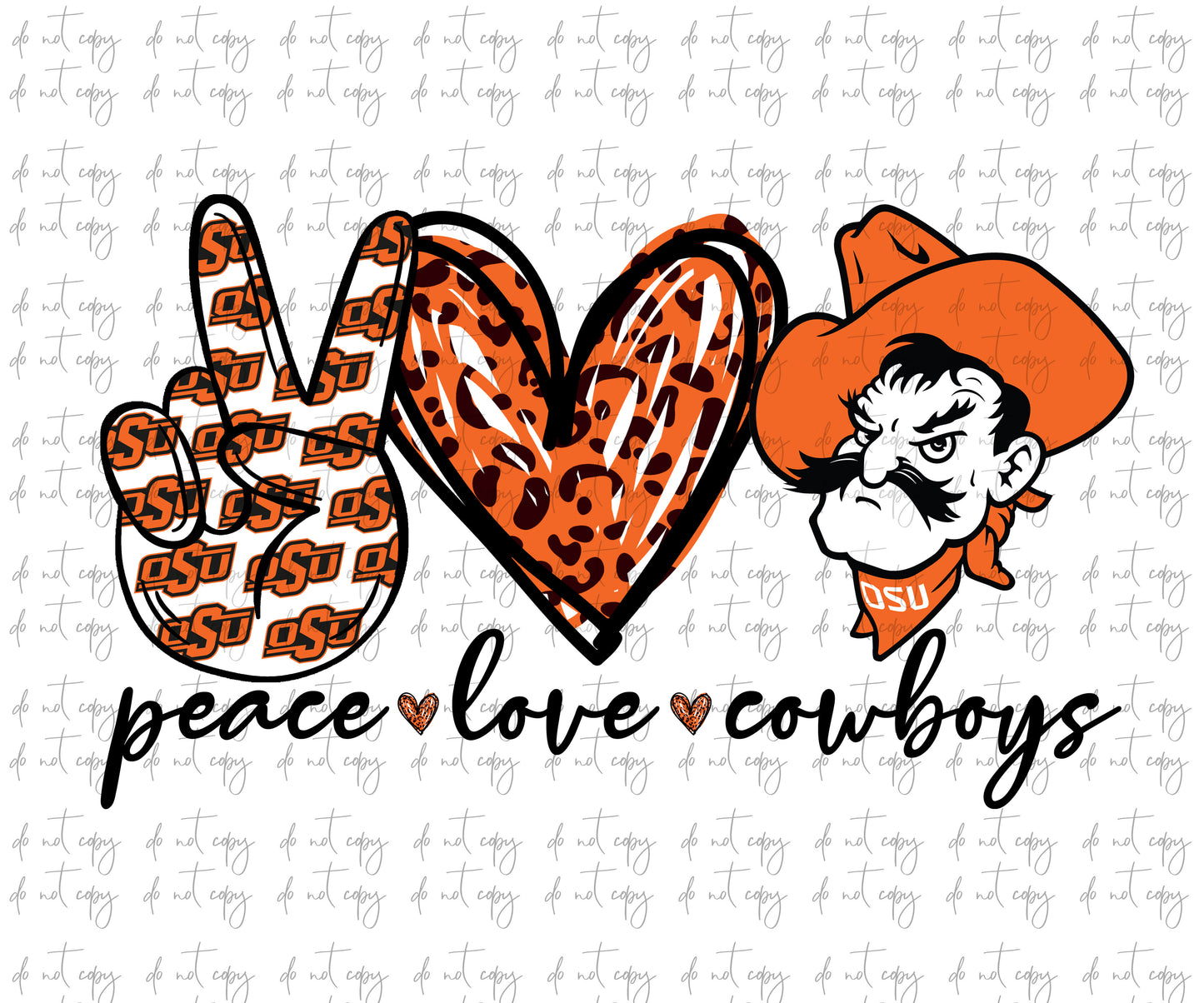 Peace love cowboys oklahoma