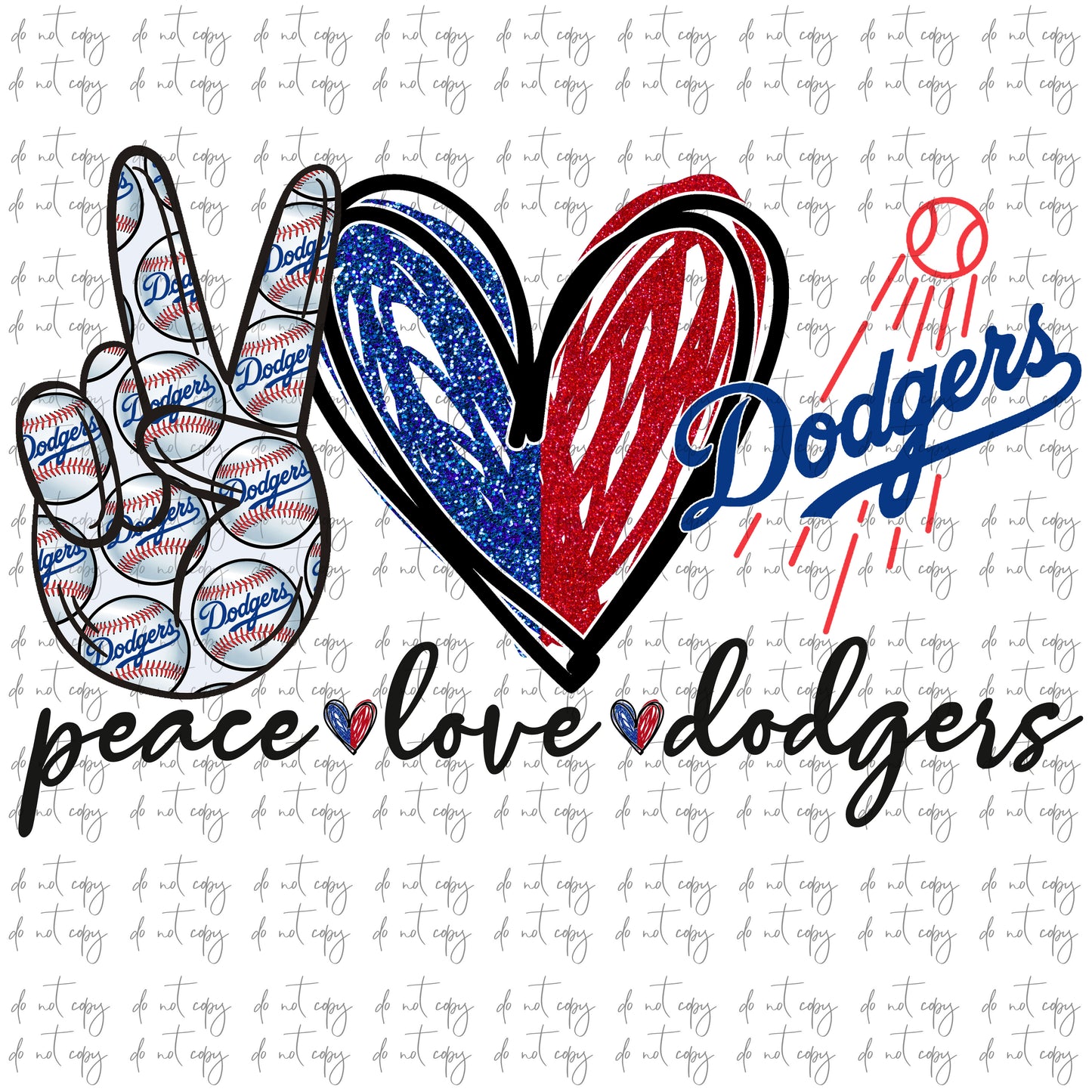 Peace love Dodgers