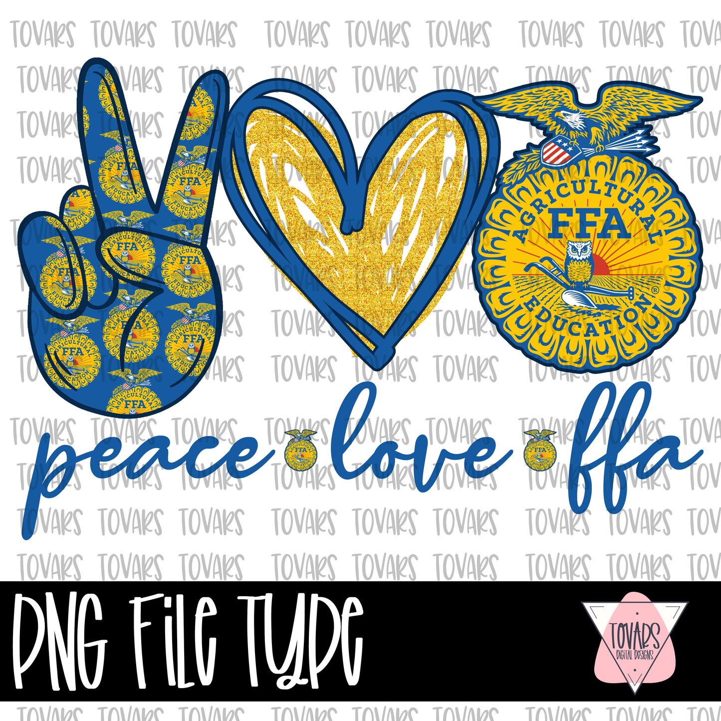 Peace love Design Farmer PNG FILE