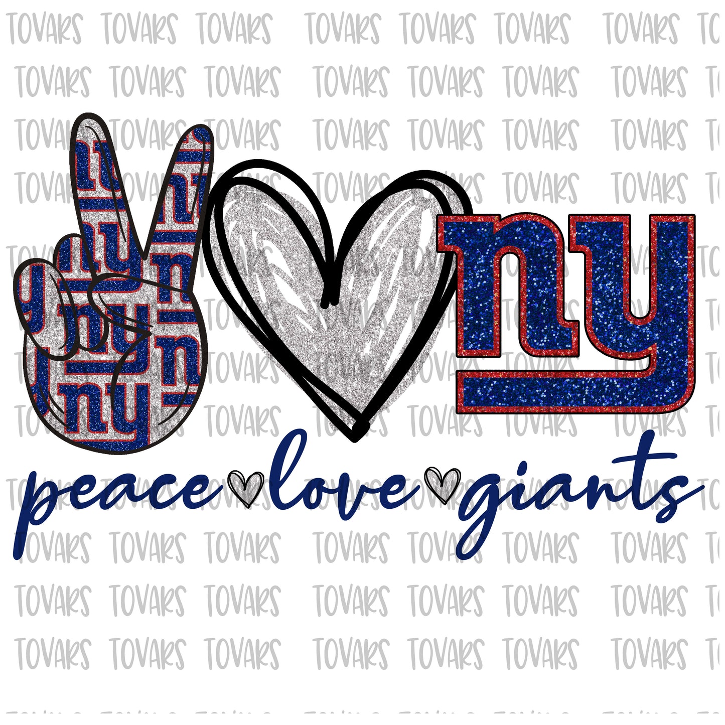 Peace Love Giants Sublimation Download, New York Giants PNG, Instant Download Sublimation Download, Giants Sublimation Giants  Football Giants