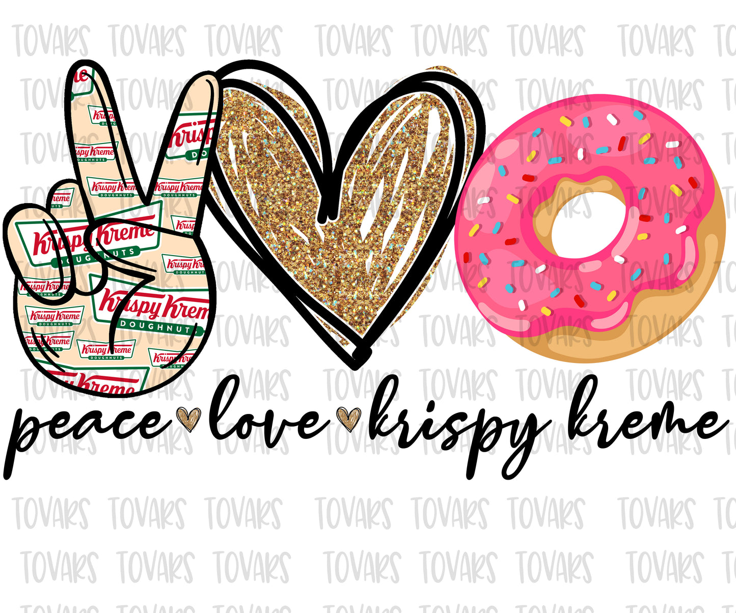 Peace love Krispy Kreme