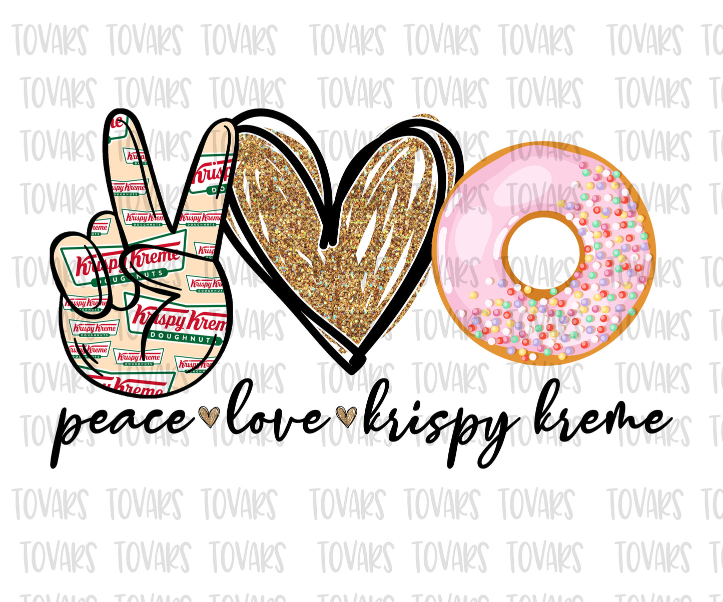 Peace love Krispy Kreme