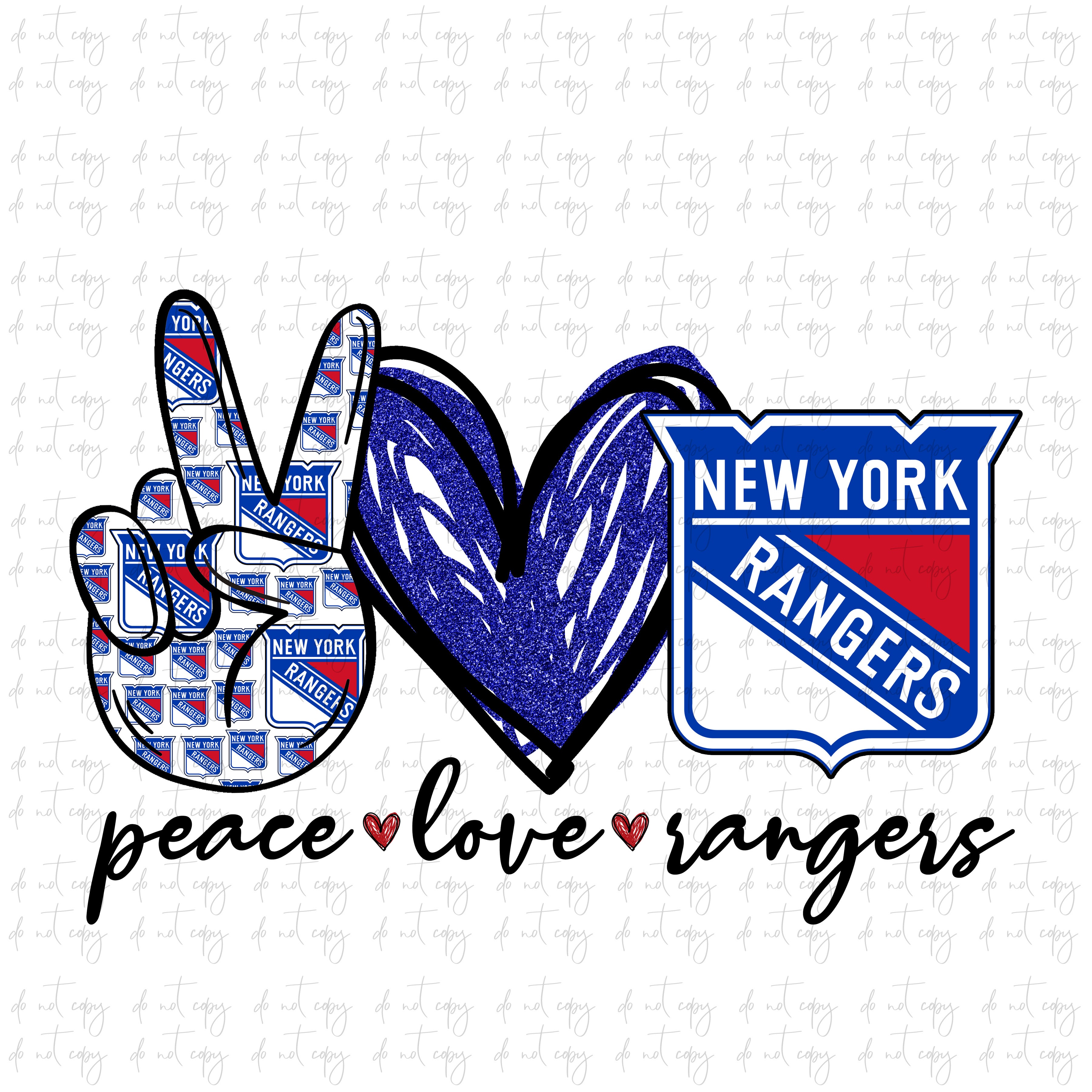 Ny Rangers Peace Sign peace love new york rangers hockey png file digital download – Tovars ...