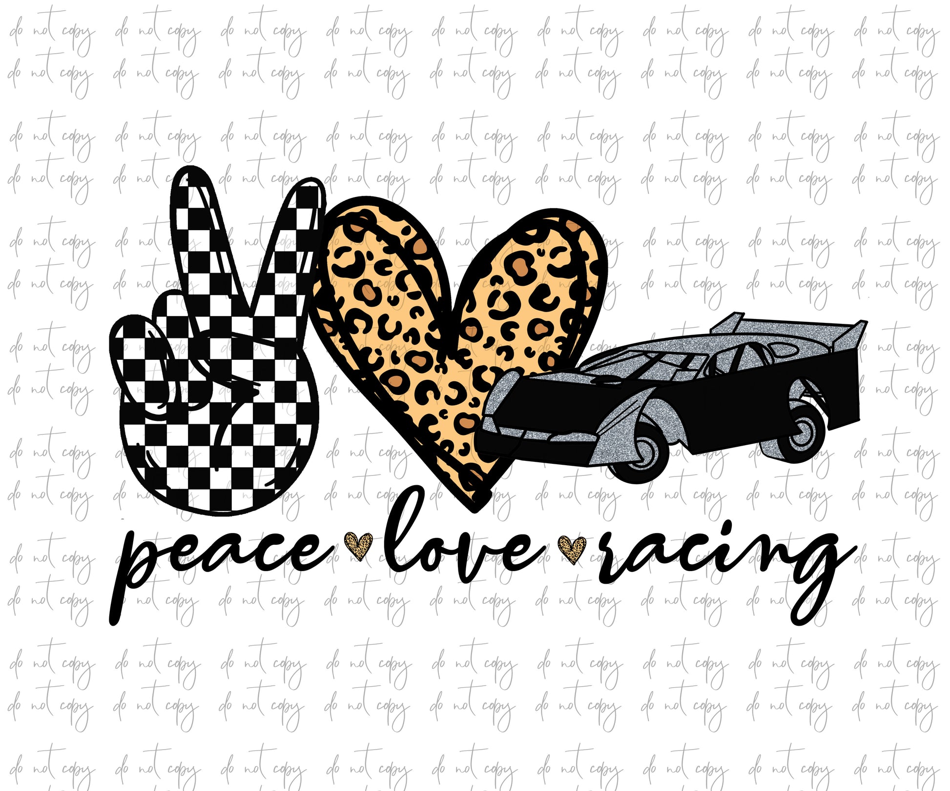 Peace love Racing checkered flag Sublimation Png Digital Download, Dir ...