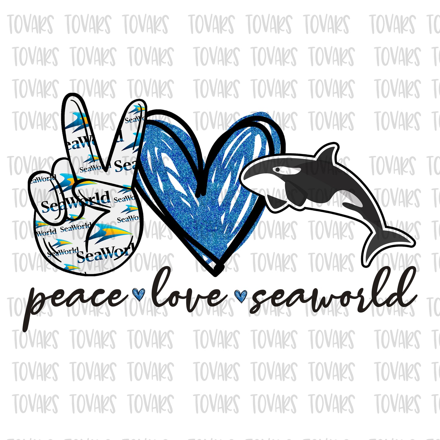 Peace love Seaworld png file