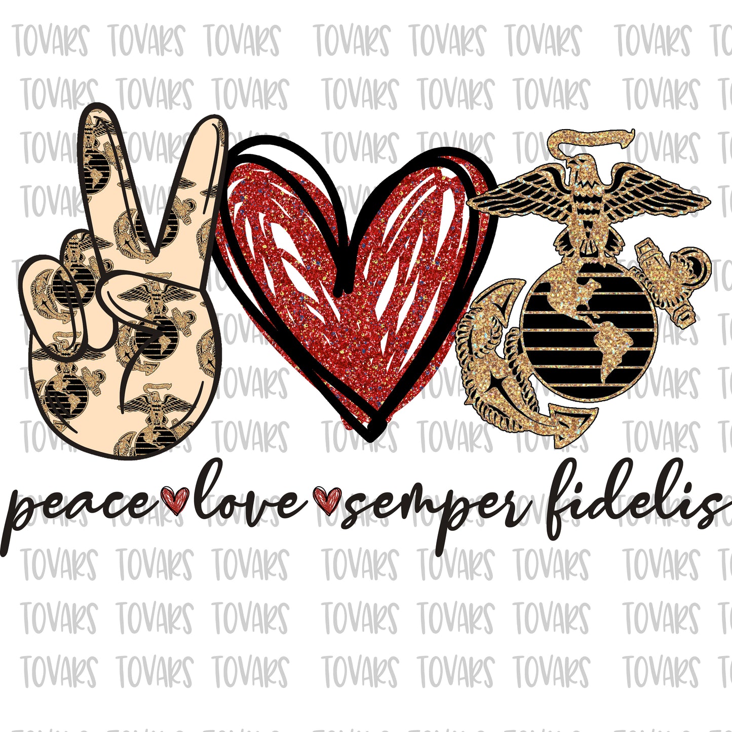Peace love semper fidelis Sublimation download, Military Sublimation png file, Peace love Digital file, sublimation png, Military Design