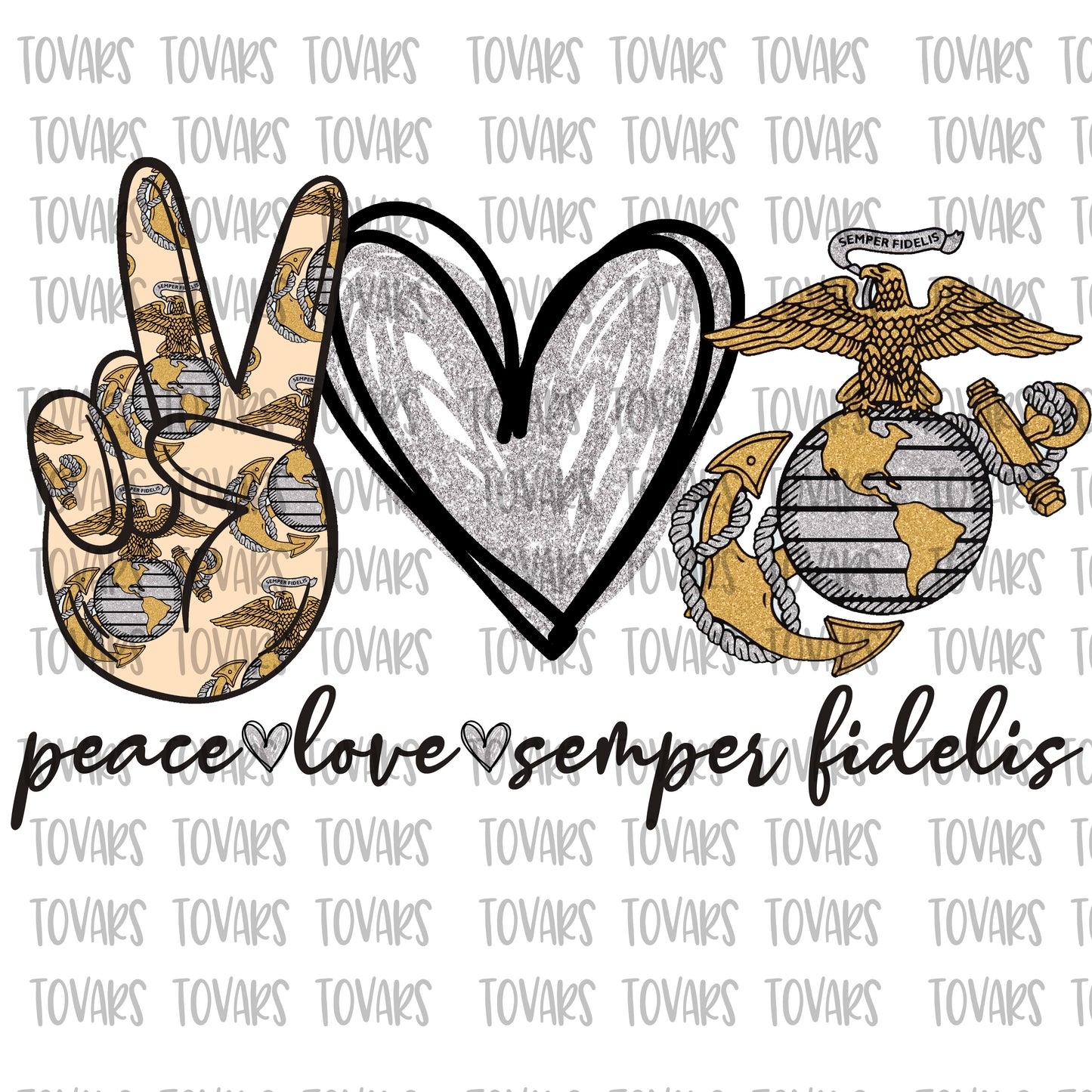 Peace love semper fidelis Sublimation download, Military Sublimation png file, Peace love Digital file, sublimation png, Military Design