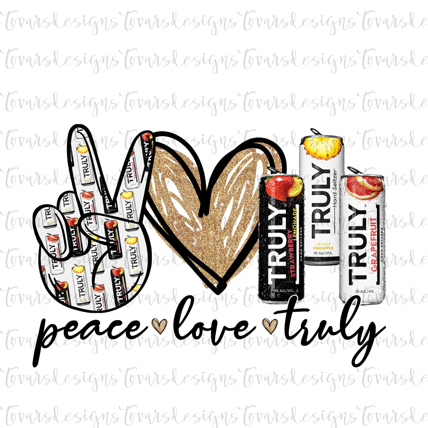 Peace love truly sublimation png instant download