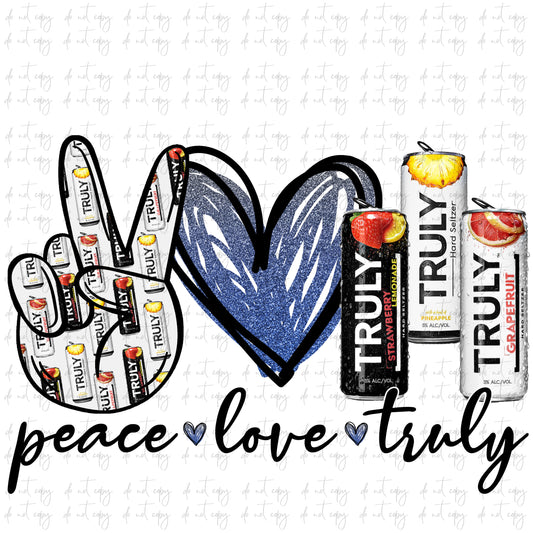 Peace love truly sublimation png instant download