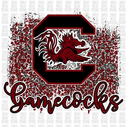 South Carolina Gamecocks leopard png file