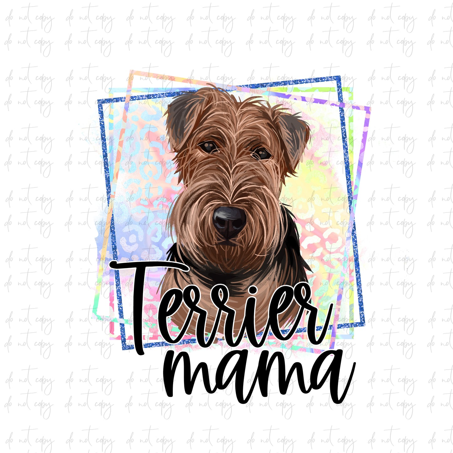 Terrier Mama Png Sublimation dog